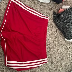 Red Adidas shorts. NEW WITH TAGS